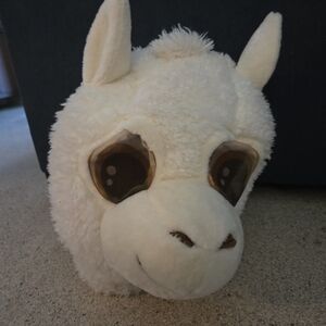 Llama Sheep Plush Head Dan Dee Big Greeter Face Mascot Costume Mask Head Cosplay